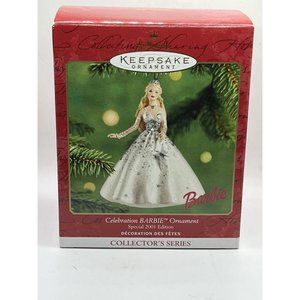 2001 Barbie Hallmark Keepsake Ornament Design By Patricia Andrew’s NIB Christmas